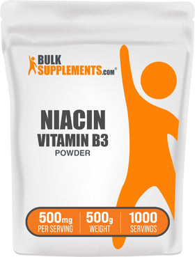 BulkSupplements Poudre de Niacine 500g vue avant