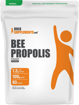 BulkSupplements Poudre de Propolis d'Abeille 120g vue avant