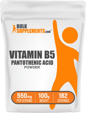 BulkSupplements Poudre de Vitamine B5 100g - emballage avant