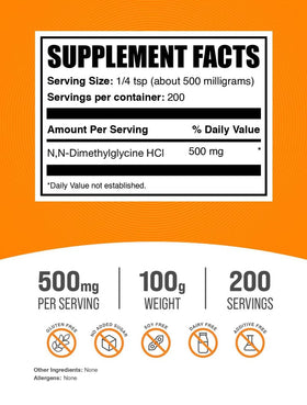 BulkSupplements Poudre DMG 500mg emballage