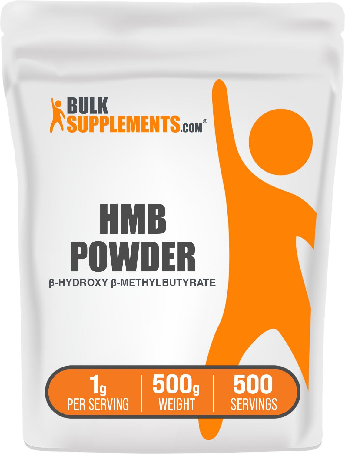 BulkSupplements Poudre HMB 500g vue de face