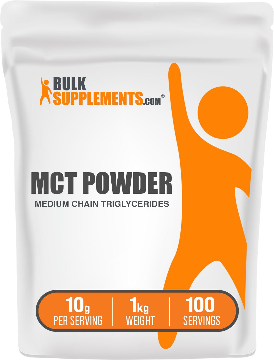 BulkSupplements Poudre MCT 1kg vue de face