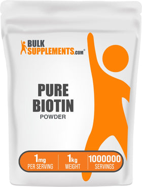 BulkSupplements Poudre Pure Biotine 1kg emballage avant