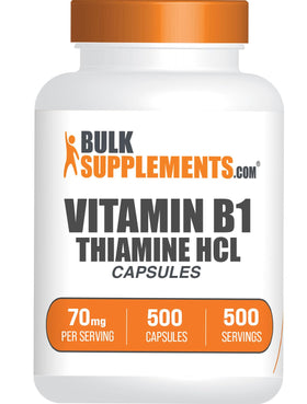 BulkSupplements Thiamine HCl capsules front view