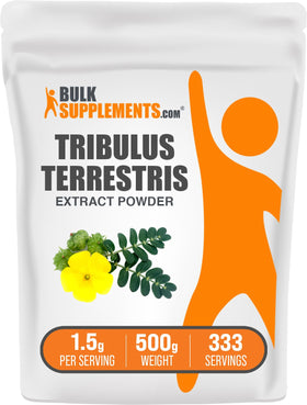 BulkSupplements Tribulus Terrestris Extrait Poudre 500g vue de face