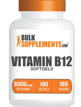 BulkSupplements Vitamine B12 5000 mcg gélules souples vue de face