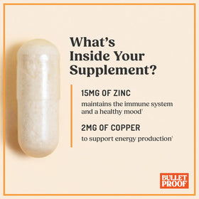 Bulletproof Zinc avec Cuivre capsules sur une table