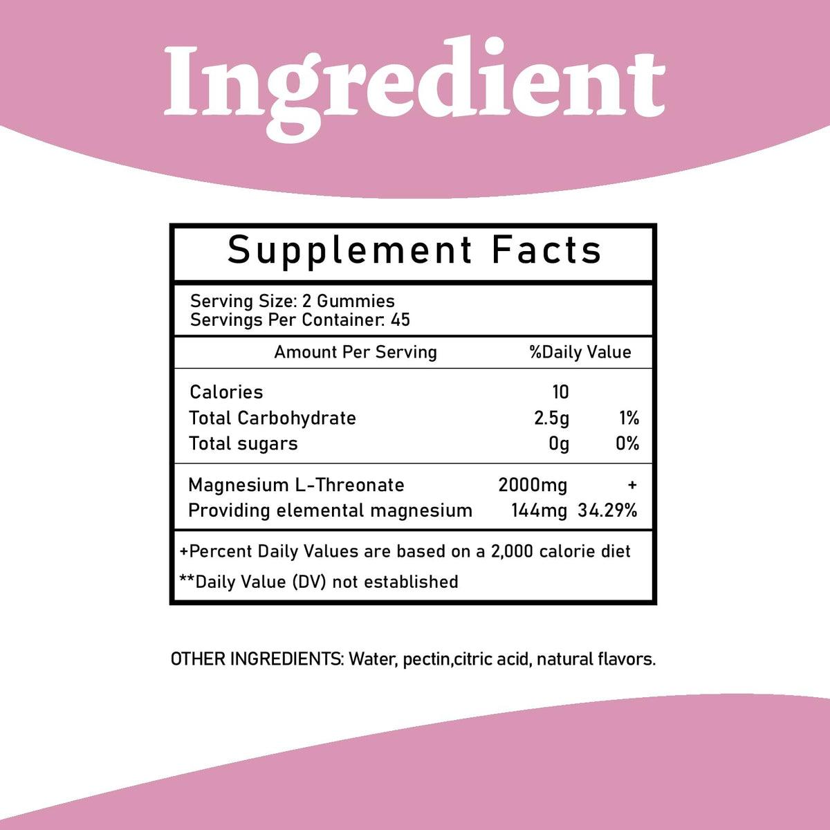 Bumjazz Gummies de Magnésium L-thréonate fraise saveur gummies