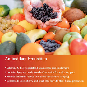 Buried Treasure Active 55 Plus multivitamine liquide en environnement de cuisine