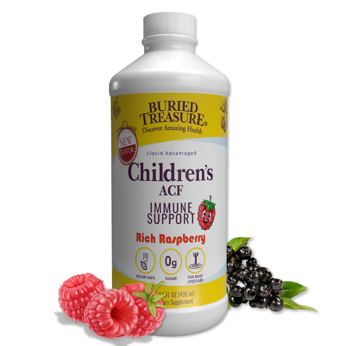 Buried Treasure Complément Alimentaire Liquide ACF Enfants 473 ml vue avant
