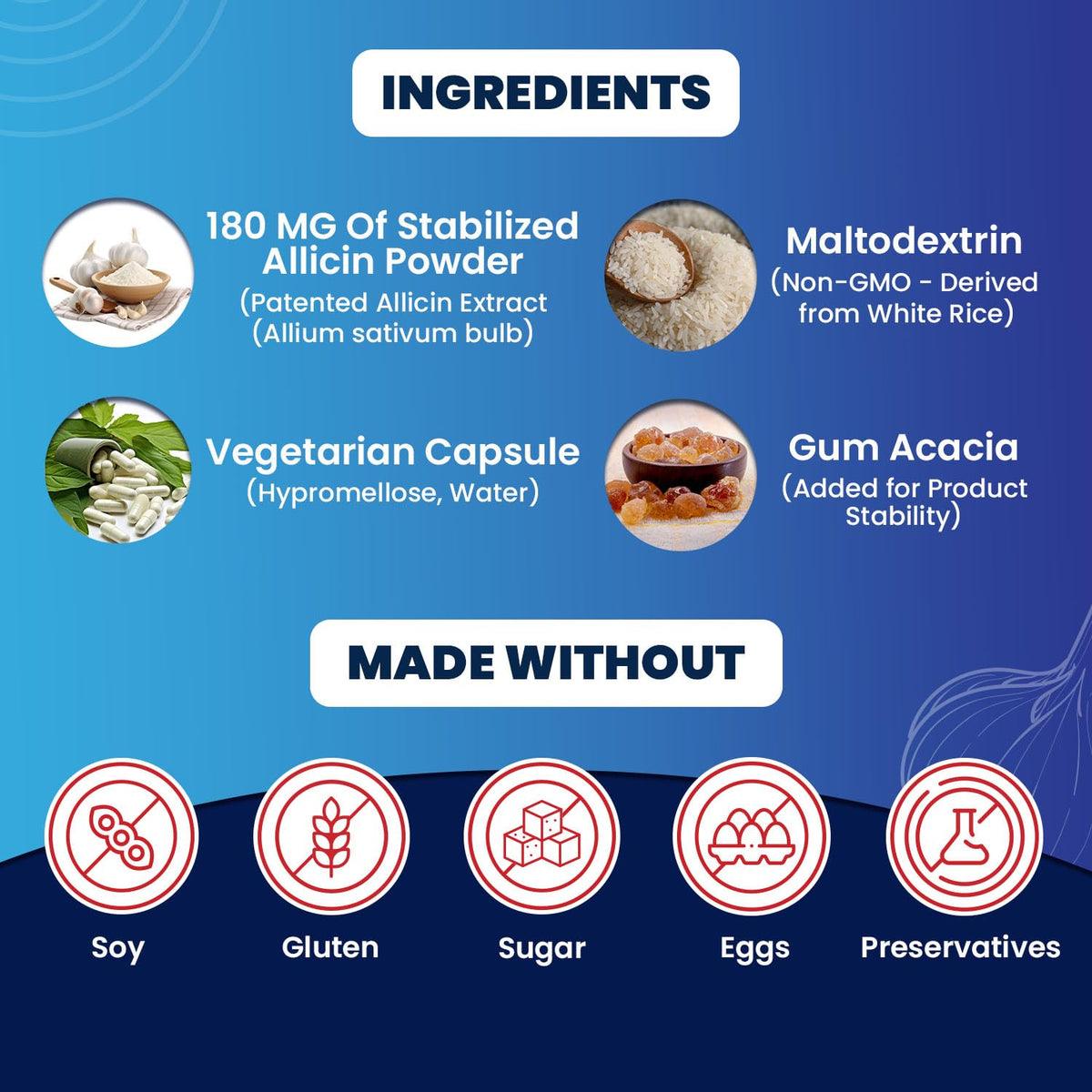 BuyNaturally Mega Allicin emballage et capsules