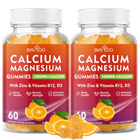 BVIVLOO Gummies Calcium 1000mg orange saveur avant