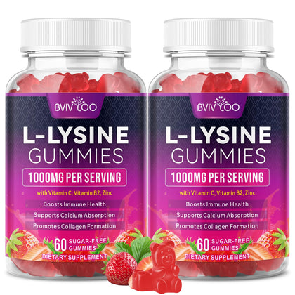 BVIVLOO Gummies L-Lysine 1000mg 120 gummies packaging