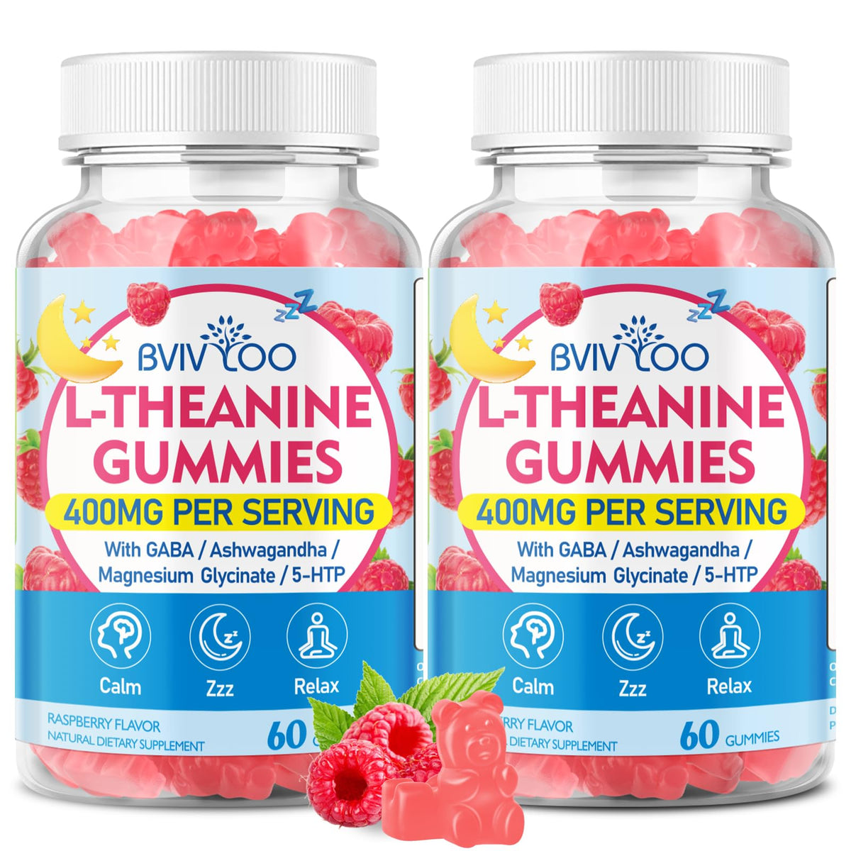 BVIVLOO Gummies L-Théanine 400 mg paquet avant