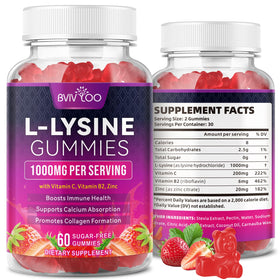 BVIVLOO L-Lysine 1000mg Gummies vue de face