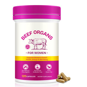 BXRUIAGN Complément Alimentaire à Base d'Organes de Boeuf 120 Capsules - vue de face