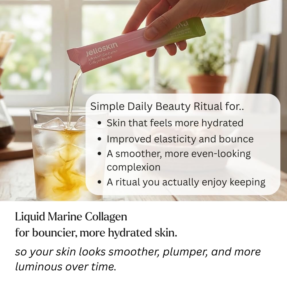 byAVA Collagène Liquide Pêche 3100 mg sur une table