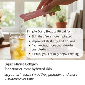 byAVA Collagène Liquide Pêche 3100 mg sur une table