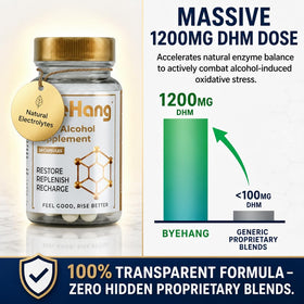 ByeHang DHM 1200 mg côté avec informations nutritionnelles