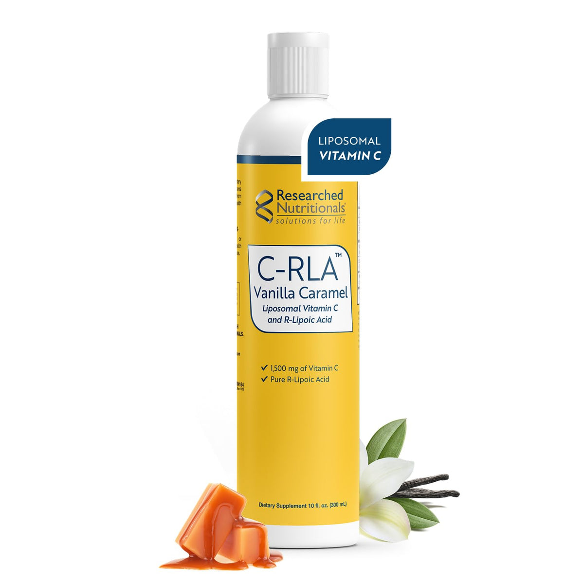 C-RLA de Researched Nutritionals bouteille de 10 fl oz vue de face