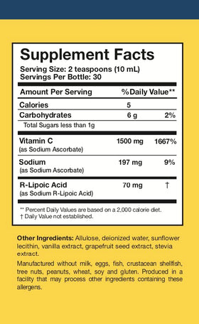 C-RLA de Researched Nutritionals bouteille sur fond blanc