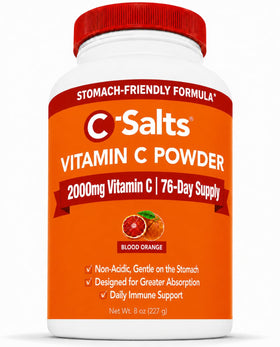 C-Salts Poudre de Vitamine C Organique 4000mg - Contenant de 227g