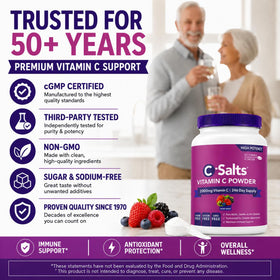C-Salts Poudre de Vitamine C Tamponnée 26oz avec cuillère doseuse