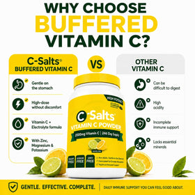 C-Salts Poudre de Vitamine C Tamponnée 780g avec cuillère doseuse