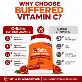 C-Salts Poudre de Vitamine C Tamponnée 789g contenant ouvert