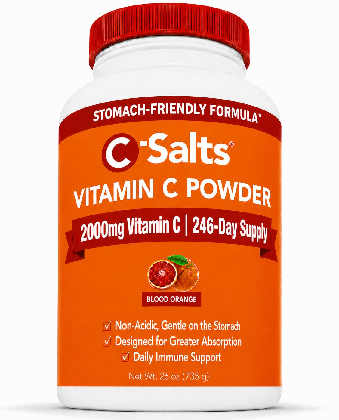 C-Salts Poudre de Vitamine C Tamponnée 789g vue de face