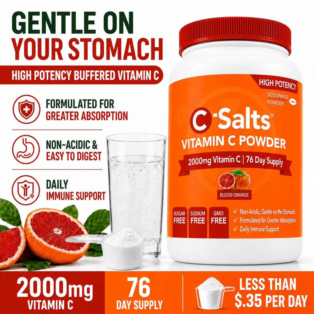 C-Salts Poudre de Vitamine C - Utilisation dans un smoothie