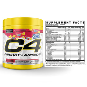 C4 Energy + Aminos Poudre Jolly Rancher Cerise emballage