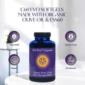 C60 Evo Capsules d'Huile d'Olive dans un environnement naturel