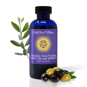 C60 Evo Complément Alimentaire C60 ESS60 Huile d'Olive Extra Vierge 8 oz - vue avant