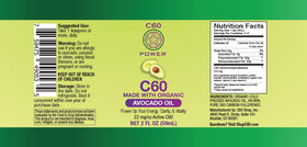 C60 Purple Power C60 en Huile d'Avocat Bio 60 ml côté