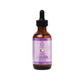 C60 Purple Power Huile de Coco MCT 2 oz flacon avant