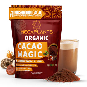 Cacao Magic MEGAPLANTS poudre de cacao aux champignons 159g vue de face