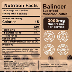 Café aux Champignons Balincer 200g - sachet arrière