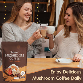 Café aux Champignons Balincer avec une cuillère à café