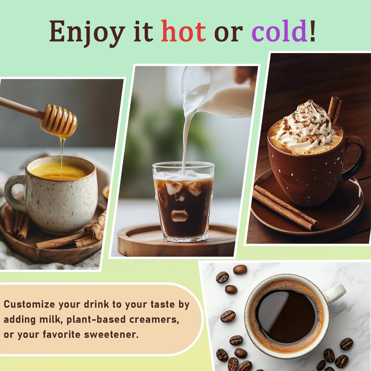 Café aux champignons Daitea avec lait de coco