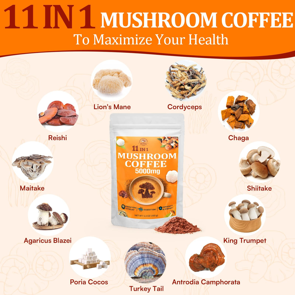 Café aux Champignons Gomhoreye 11 Superaliments en préparation