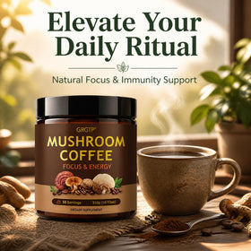 Café aux Champignons GRGTP, étiquette avec informations nutritionnelles