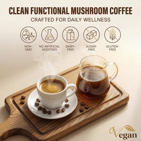 Café aux Champignons NOVYTHEN avec des champignons adaptogènes