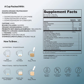 Café aux Champignons Superblend Atlas avec des ingrédients naturels