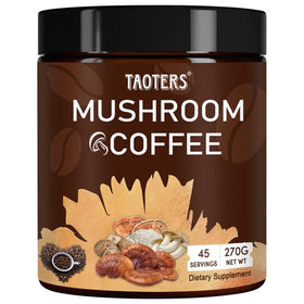 Café aux Champignons TAOTERS 270g vue de face avec emballage