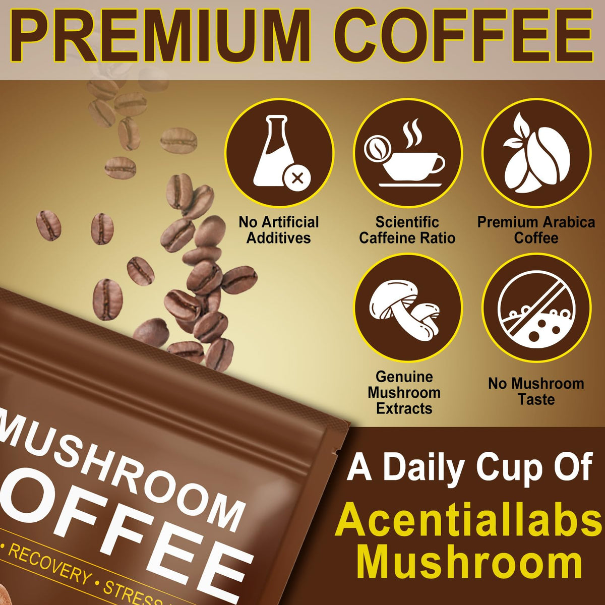 Café aux Champignons WLCTJIAYOU 235g avec des ingrédients naturels