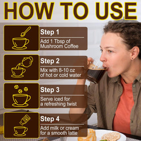 Café aux Champignons WLCTJIAYOU 235g avec lait