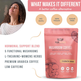 Café aux Champignons Ylva Blends préparation dans une tasse