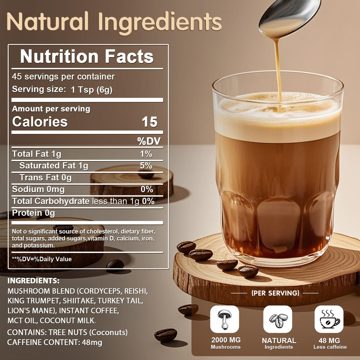 Café Champignon Balincer 331g en poudre