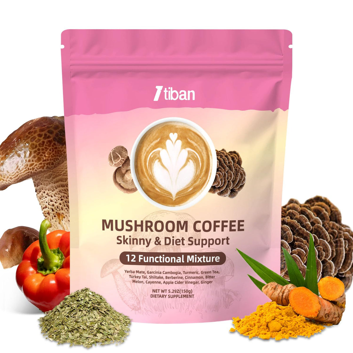 Café Champignon Instantané Itiban 150g - vue de face
